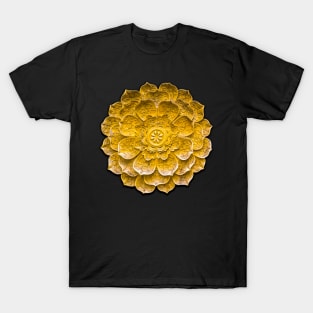 Chinese Gold Lotus Symbol T-Shirt